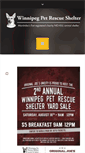 Mobile Screenshot of petrescueshelter.com
